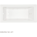 Signature Hardware SHSKW6032LWH White 60'' x 32'' Whirlpool Bath