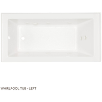  Sitka 60'' x 32'' Whirlpool Bath - White