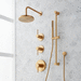 Signature Hardware SIG483775 Brushed Gold Shower System
