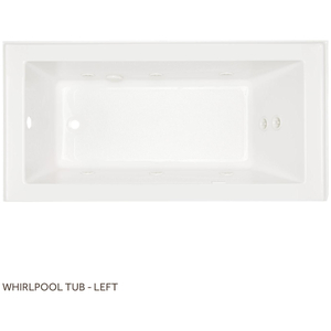 SHSKW6032LWH Sitka 60'' x 32'' Whirlpool Bath - White