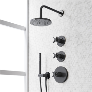 SIG498395 Vassor Shower System Shower Faucet - Matte Black