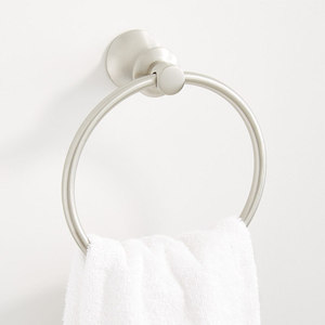 SHPTTRBN Pendleton Towel Ring Bathroom Accessory - Brushed Nickel