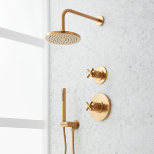SIG484046 Vassor Shower System Shower Faucet - Brushed Gold