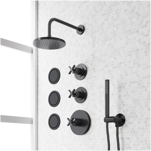 SIG498415 Vassor Shower System Shower Faucet - Matte Black