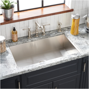 SHSKDMA1BZ4 Sitka Stainless Steel Dual Mount Single Bowl Kitchen Sink - Stainless Steel