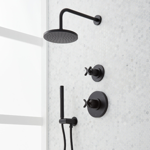 SIG484045 Vassor Shower System Shower Faucet - Matte Black