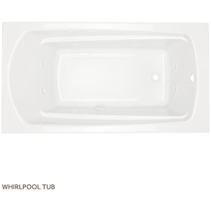 SHBDW6032WH Bradenton 60'' x 32'' Whirlpool Bath - White