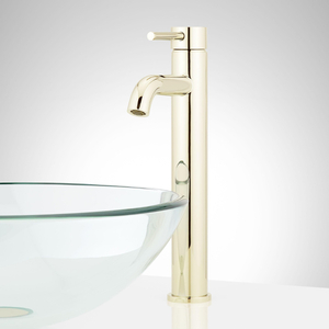 SHWSCLE107LPB Lexia Vessel Filler Bathroom Faucet - Polished Brass