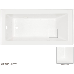 SHSKW6030LWH Sitka 60'' x 30'' Whirlpool Bath - White