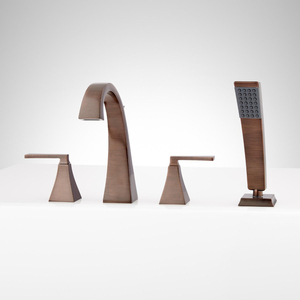 SIG448554 Vilamonte Deck Mount With Handshower Tub Faucet - Oil Rubbed Bronze