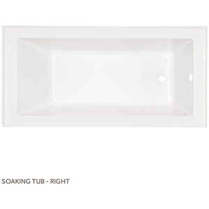 SHSKS6032RWH Sitka 60'' x 32'' Soaking Tub - White