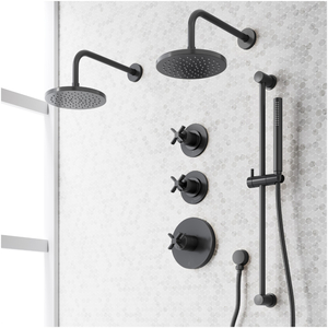 SIG498410 Vassor Shower System Shower Faucet - Matte Black
