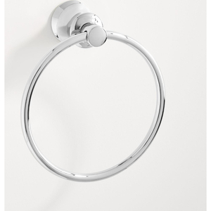SHPTTRCP Pendleton Towel Ring Bathroom Accessory - Polished Chrome