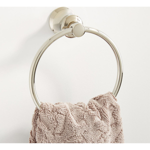 SHPTTRPN Pendleton Towel Ring Bathroom Accessory - Polished Nickel