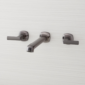 SIG497484 Sefina Wall Mount Whirlpool Faucet Tub Faucet - Gunmetal