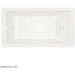 Signature Hardware SHSKW6636WH White 66" Whirlpool Bath