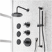Signature Hardware SIG498420 Matte Black Shower System