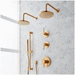 Signature Hardware SIG483783 Brushed Gold Shower System