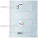 Signature Hardware SIG449071 Brushed Nickel Single Handle Tub & Shower Faucet