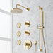Signature Hardware SIG559397 Polished Brass Shower System
