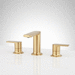 Signature Hardware SHWSCBW807BG Brushed Gold 8'' Widespread Bathroom Sink Faucet