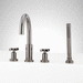 Signature Hardware SIG498281 Gunmetal Deck Mount Tub Faucet With Handshower