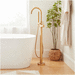 Signature Hardware SIG483808 Brushed Gold Freestanding Tub Filler