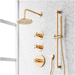 Signature Hardware SIG498398 Brushed Gold Shower System