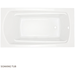Signature Hardware SHBDS6032WH White 60'' x 32'' Soaking Tub