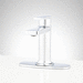 Signature Hardware SIG482717 Chrome Single Hole Bathroom Sink Faucet