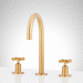 Signature Hardware SHWSCVA807BG Brushed Gold 8'' Widespread Bathroom Sink Faucet