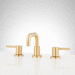 Signature Hardware SHWSCLE809BG Brushed Gold 8'' Widespread Bathroom Sink Faucet