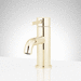 Signature Hardware SHWSCLE107PB Polished Brass Single Hole Bathroom Sink Faucet