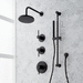Signature Hardware SIG483774 Matte Black Shower System