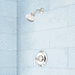Signature Hardware SIG449051 Polished Nickel Single Handle Shower Faucet