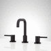 Signature Hardware SHWSCLE808MB Matte Black 8'' Widespread Bathroom Sink Faucet