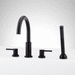 Signature Hardware SIG559328 Matte Black Deck Mount Tub Faucet With Handshower