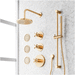 Signature Hardware SIG498418 Brushed Gold Shower System