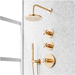 Signature Hardware SIG498393 Brushed Gold Shower System