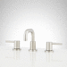 Signature Hardware SHWSCLE809ZBN Brushed Nickel 8'' Widespread Bathroom Sink Faucet