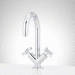 Signature Hardware SHWSCVA107CP Chrome Single Hole Bathroom Sink Faucet