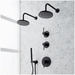 Signature Hardware SIG483778 Matte Black Shower System