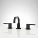 Signature Hardware SHWSCLE809MB Matte Black 8'' Widespread Bathroom Sink Faucet