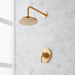 Signature Hardware SIG483823 Brushed Gold Single Handle Shower Faucet