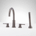 Signature Hardware SIG559327 Gunmetal Deck Mount Tub Faucet With Handshower