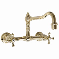  Proper Wall Mount Kitchen Faucet - Polished Brass