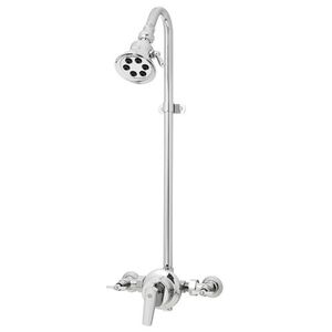 SS14952254E2 Retro Shower Tower Custom Shower System - Polished Chrome