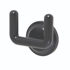 SSA4608MB Duo Robe Hook Bathroom Accessory - Matte Black