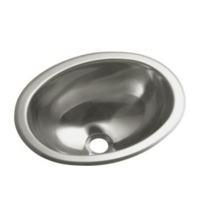  Self Rimming Bathroom Sink - Stainless Steel