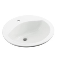 Self-Rimming Bathroom Sink 19 x 19 x 8